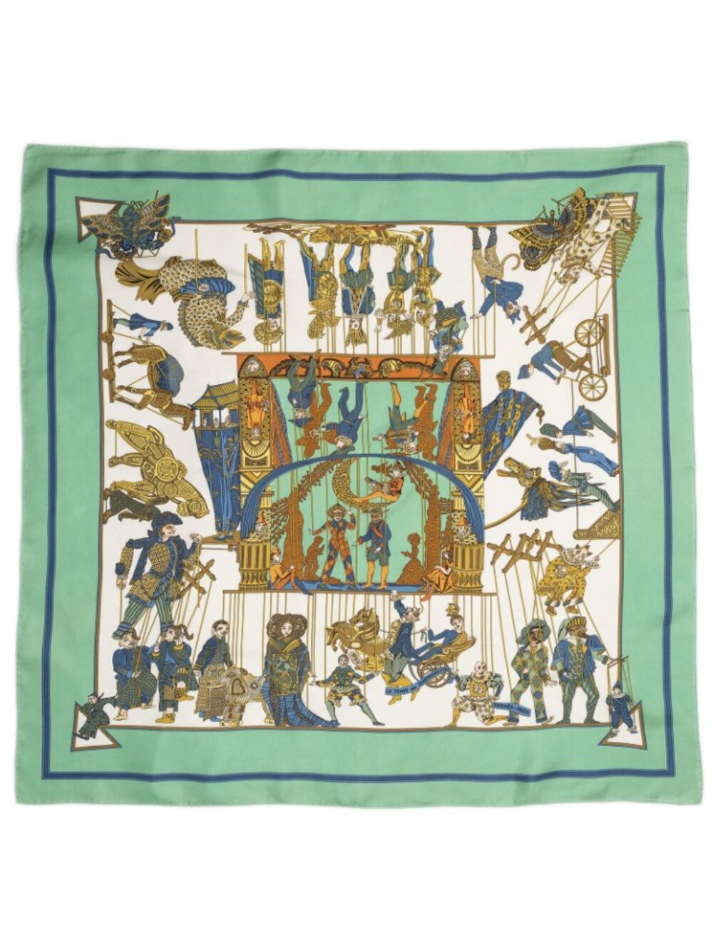 Hermes Scarf Green - Picture 2 of 5